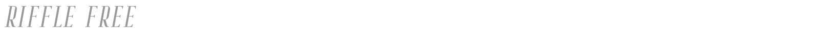 Riffle font preview